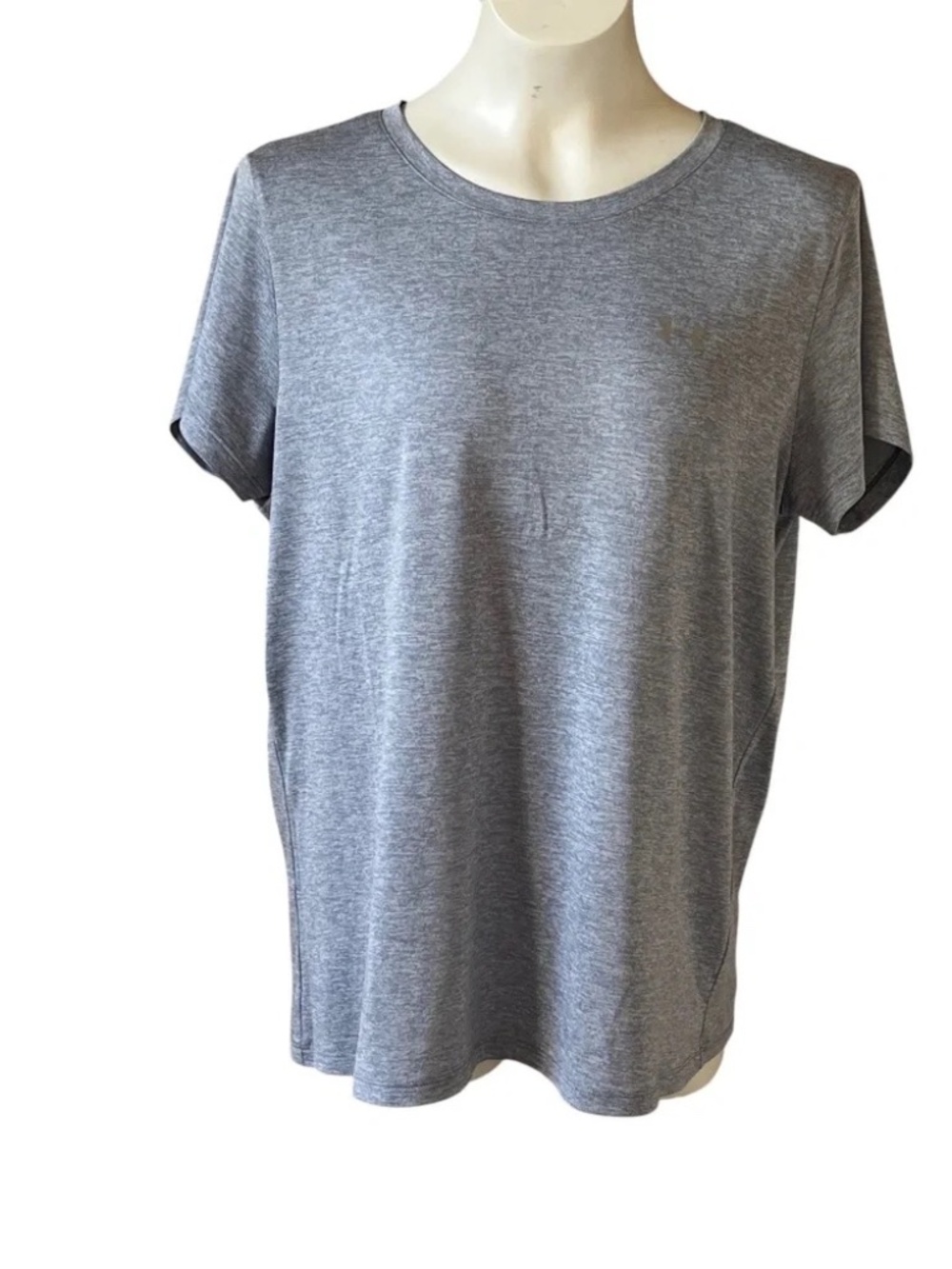 Under Armour HeatGear Semi-Fitted V-Neck Tee Blue Gray XL